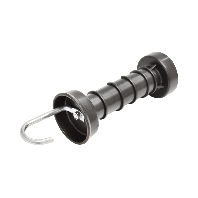 Maner poarta negru cu carlig si arc gard electric Breckner Germany